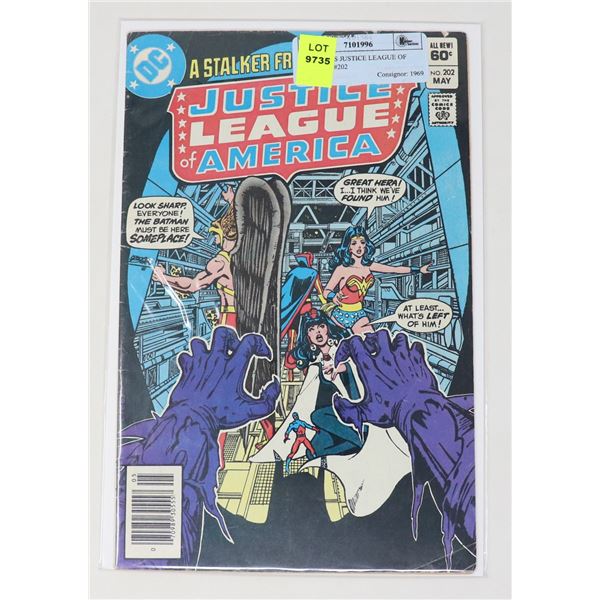 DC COMICS JUSTICE LEAGUE OF AMERICA #202