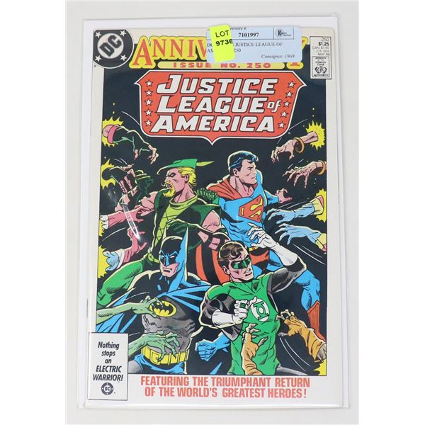 DC COMICS JUSTICE LEAGUE OF AMERICA #250