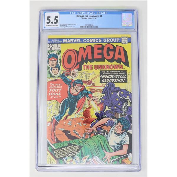 CGC GRADED 5.5 MARVEL COMICS OMAEGA #1