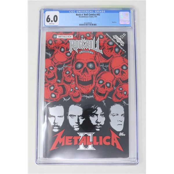 CGC GRADED 6.0 ROCK N ROLL METALLICA COMIC