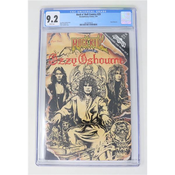 CGC GRADED 9.2 ROCK N ROLL OZZY OZBOURNE COMIC