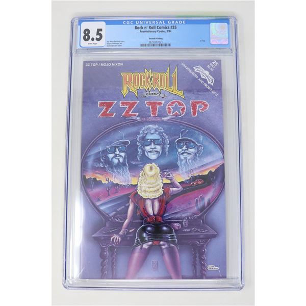 CGC GRADED 8.5 ROCK N ROLL ZZ TOP COMIC