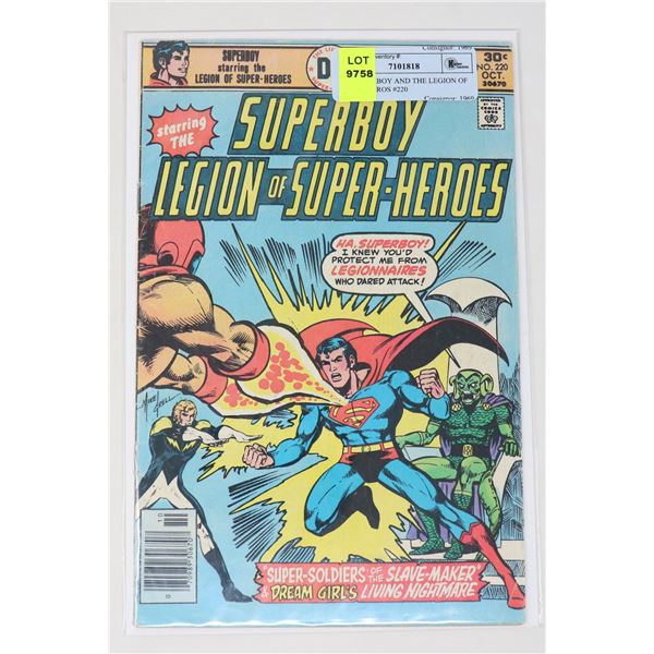 DC SUPERBOY AND THE LEGION OF SUPER HEROS #220