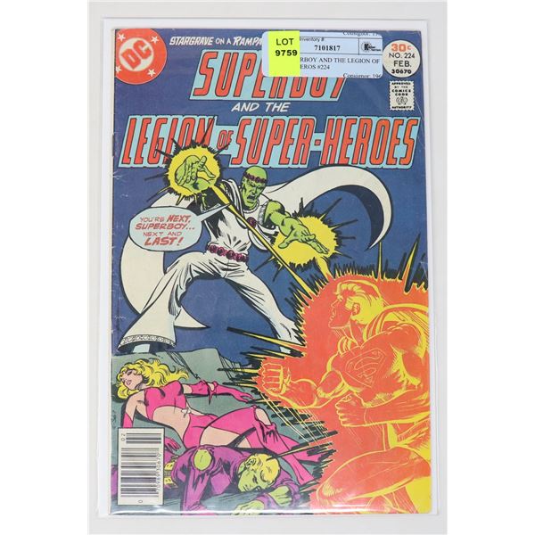 DC SUPERBOY AND THE LEGION OF SUPER HEROS #224