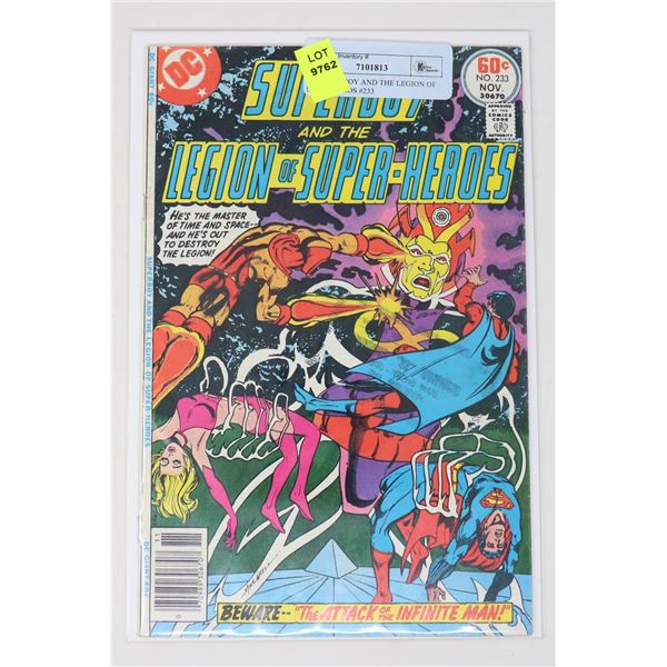 DC SUPERBOY AND THE LEGION OF SUPER HEROS #233