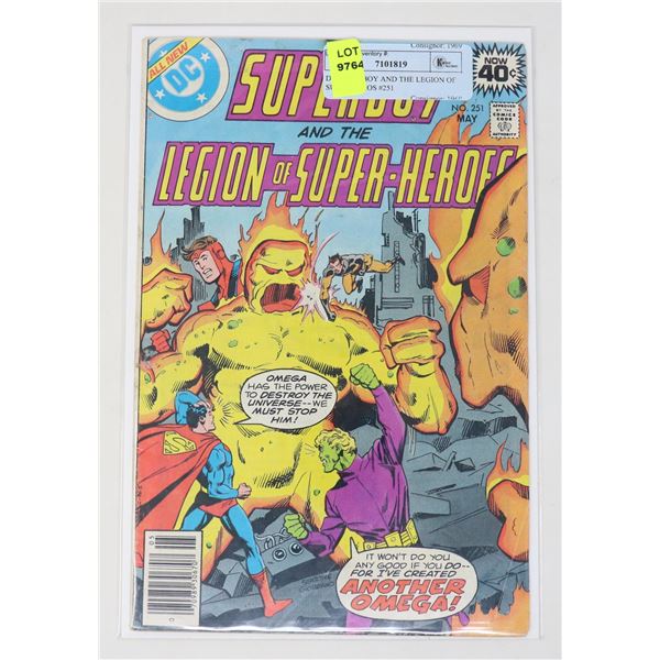 DC SUPERBOY AND THE LEGION OF SUPER HEROS #251
