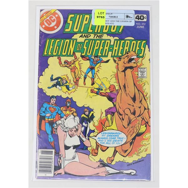 DC SUPERBOY AND THE LEGION OF SUPER HEROS #252