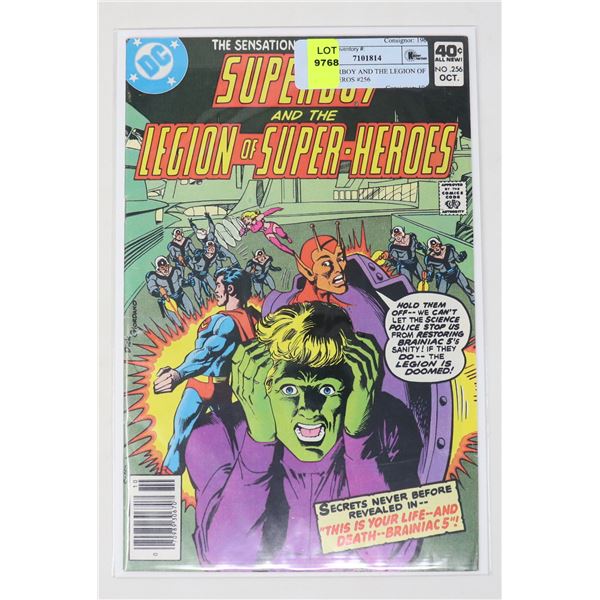 DC SUPERBOY AND THE LEGION OF SUPER HEROS #256