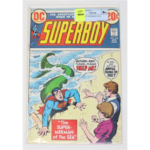 DC COMICS SUPERBOY #194