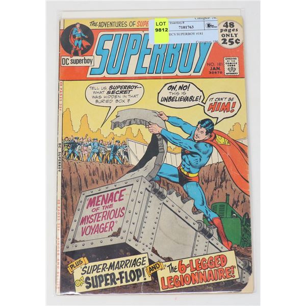 DC COMICS SUPERBOY #181