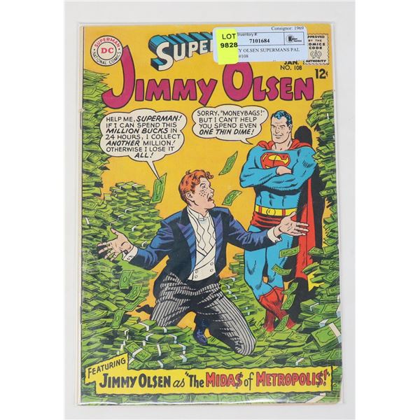 DC JIMMY OLSEN SUPERMANS PAL 12 CENT #108