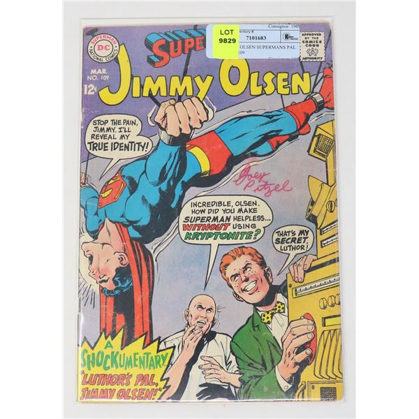 DC JIMMY OLSEN SUPERMANS PAL 12 CENT #109