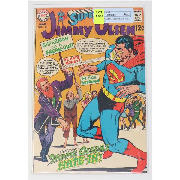 DC JIMMY OLSEN SUPERMANS PAL 12 CENT #118