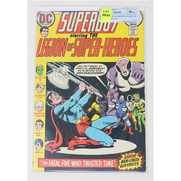 DC SUPERBOY STARRING LEGION OF SUPERHEROS #198