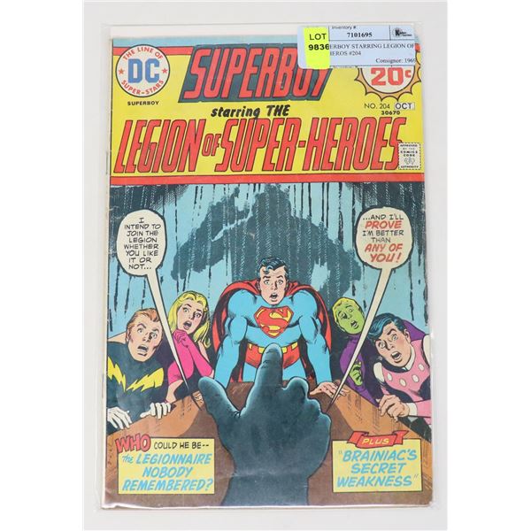 DC SUPERBOY STARRING LEGION OF SUPERHEROS #204