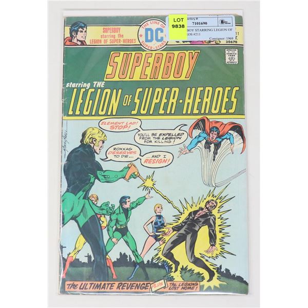 DC SUPERBOY STARRING LEGION OF SUPERHEROS #211