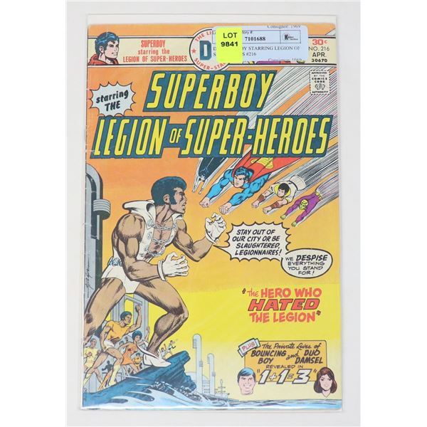 DC SUPERBOY STARRING LEGION OF SUPERHEROS #216