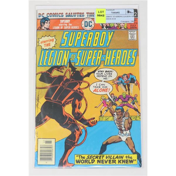 DC SUPERBOY STARRING LEGION OF SUPERHEROS #218