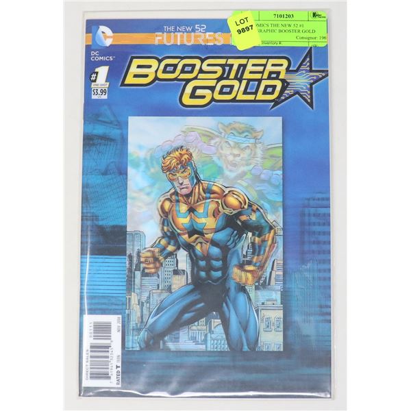 DC COMICS THE NEW 52 #1 HOLOGRAPHIC BOOSTER GOLD