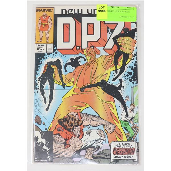 MARVEL COMICS NEW UNIVERSE D.P.7 #12