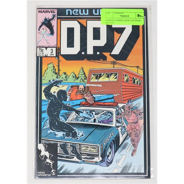 MARVEL COMICS NEW UNIVERSE D.P.7 #3