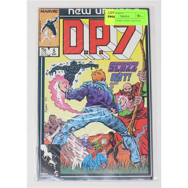 MARVEL COMICS NEW UNIVERSE D.P.7 5