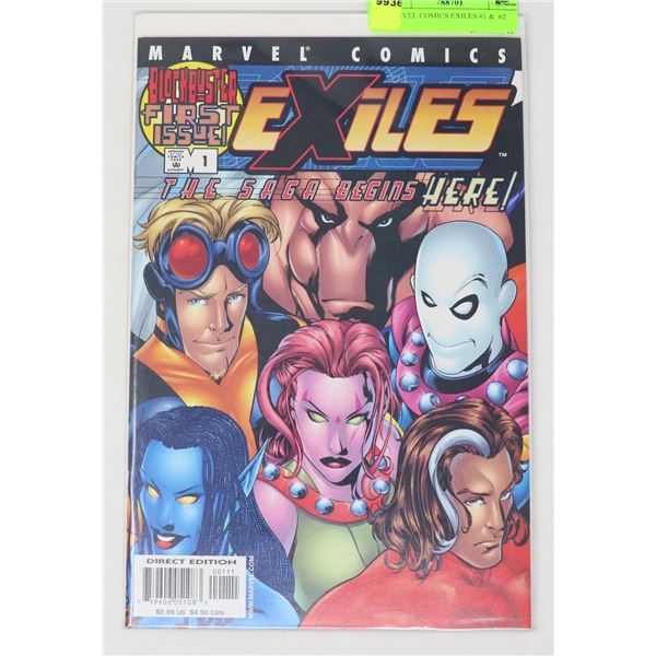 MARVEL COMICS EXILES #1 &  #2