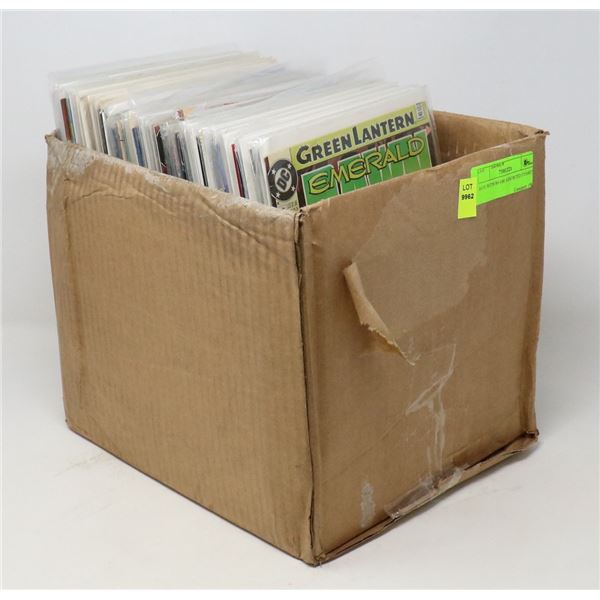 BOX WITH 80-100 ASSORTED COMICS