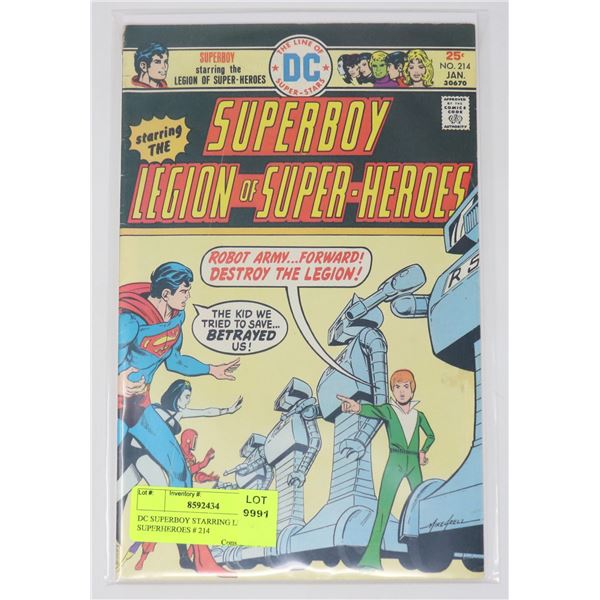 DC SUPERBOY STARRING LEGION OF SUPERHEROES # 214