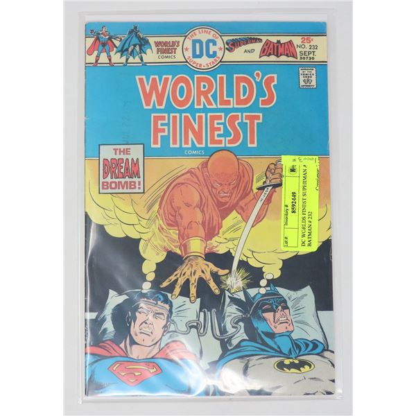 DC WORLDS FINEST SUPERMAN AND BATMAN # 232