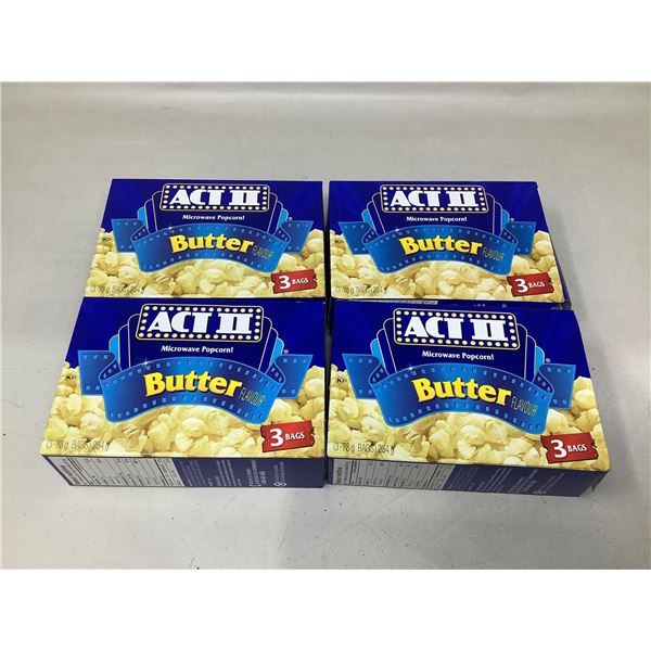 Act II Butter Popcorn (4 X 3 Bags)