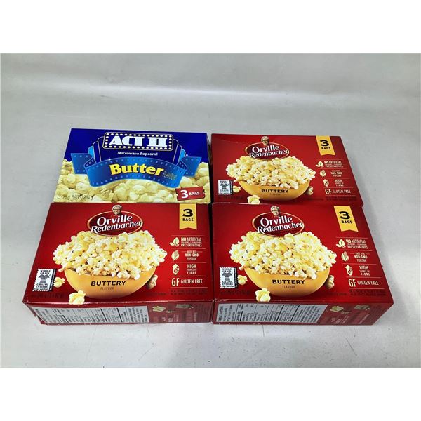Assorted Lot Of Butter Popcorn Lot Of 4