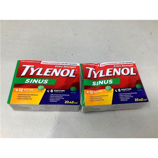 Tylenol Sinus Lot Of 2