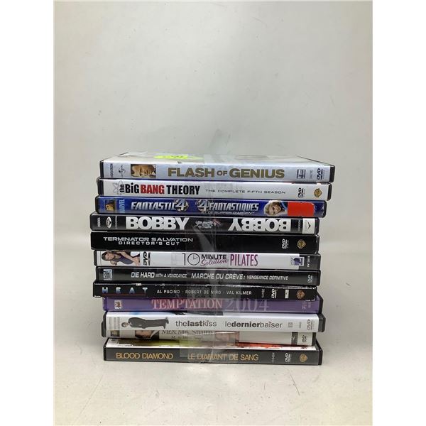 Lot Of 12 Assorted DVD's
