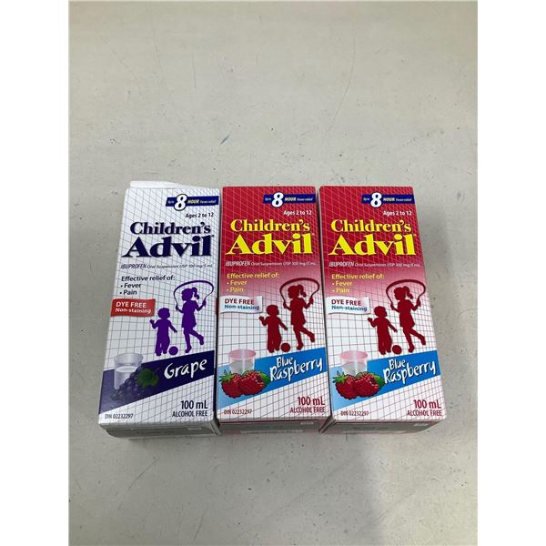 Childrens Advil Lot Of 3
