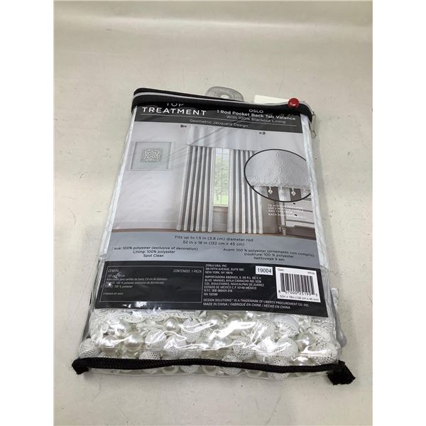 1 Rod Pocket Back Tab Valance