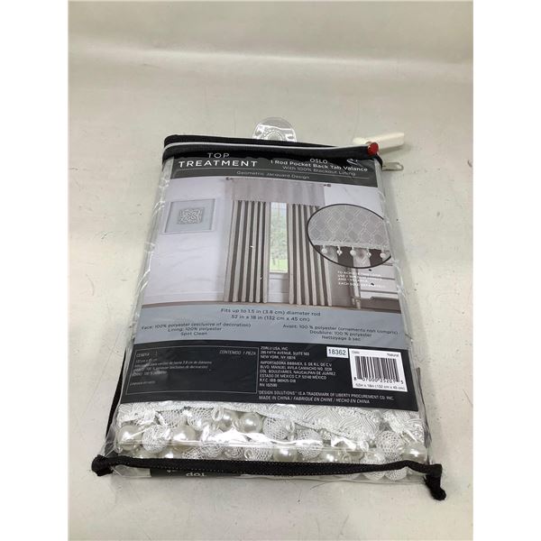 1 Rod Pocket Back Tab Valance