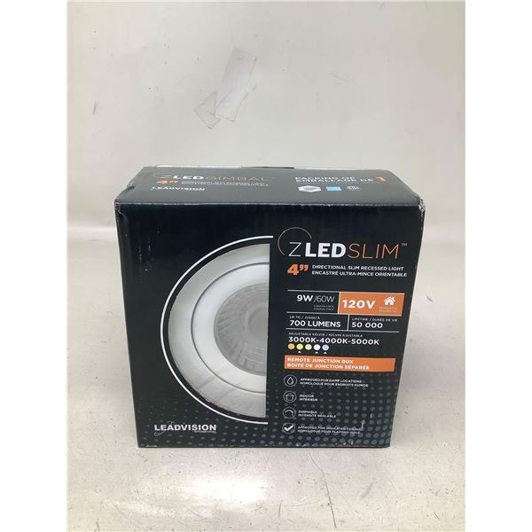 Z Led Slim 4" Directional Recessed Light 120V