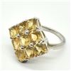 Image 5 : Silver Citrine(4.5ct) Rhodium Plated Ring (~weight 4.8g) (Estimated Selling Price from $33 to $66)