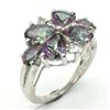 Image 2 : Silver Mystic(3.6ct) Rhodium Plated Ring (~weight 3.9g)