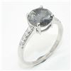 Image 2 : Silver Moissanite (Round 8 & 1.5 Mm)(2.15ct) Rhodium Plated Test And Looks Better Than Diamond Ring 