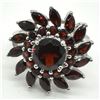 Image 3 : Silver Garnet(3.9ct) Rhodium Plated Ring (~weight 5.4g) (Estimated Selling Price from $39 to $78)