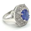 Image 3 : Silver Certified Tanzanite(3.8ct) Rhodium Plated Ring (~weight 7.85g) (Estimated Selling Price from 