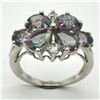 Image 1 : Silver Mystic Topaz(3.4ct) Rhodium Plated Ring (~weight 4.1g) (Estimated Selling Price from $30 to $