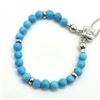 Image 1 : Silver Turquoise(6.3ct) Rhodium Plated Adjustable Bracelet (~weight 5.4g) (Estimated Selling Price f