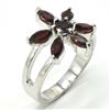 Image 2 : Silver Garnet(1.05ct) Rhodium Plated Ring (~weight 4.1g) (Estimated Selling Price from $30 to $60)