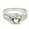 Image 3 : Silver Green Amethyst(2.7ct) Rhodium Plated Ring (~weight 5.05g) (Estimated Selling Price from $36 t