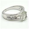 Image 4 : Silver Green Amethyst(2.7ct) Rhodium Plated Ring (~weight 5.05g) (Estimated Selling Price from $36 t
