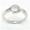 Image 1 : Silver Moissanite ( Round 7X7 Mm)(1.2ct) Rhodium Plated Test And Looks Better Than Diamond Ring (~we