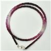 Image 3 : Silver Certified Ruby(43.65ct) Shaded Necklace (~weight 9.8g) (Estimated Selling Price from $90 to $